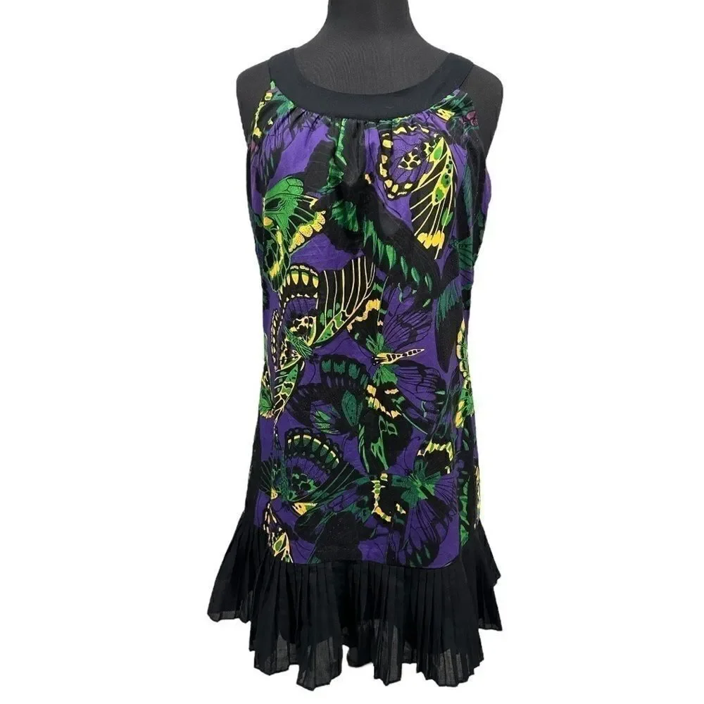 BETSEY Johnson Trapeze Flapper Sleeveless Butterfly Dress Sz 10